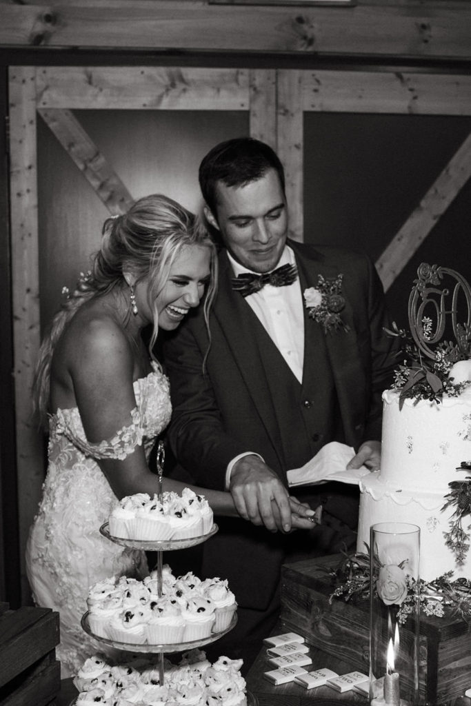 cake cutting at the Taylor Estate in Rome Georgia