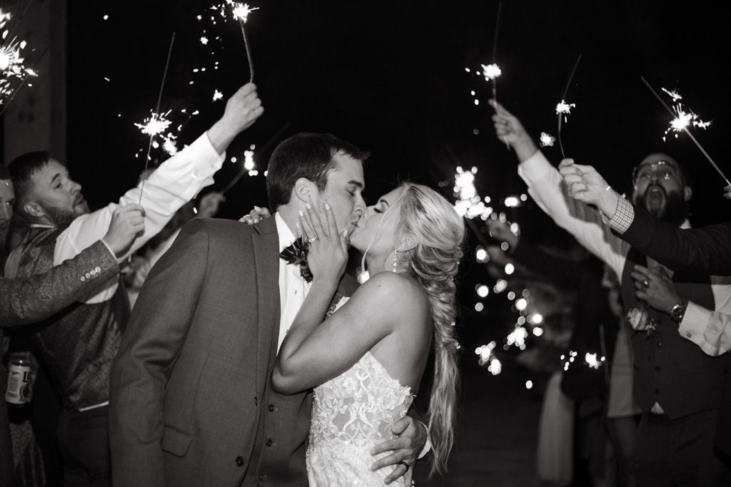 sparkler exit at georgia estate wedding